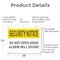 Signmission Do Not Open Door Alarm Will Sound OSHA Security Notice Sign, Aluminum, 18in W x 12in L, 2PK OS-2PACK-SN-A-1218-L-11520 - alternate 4
